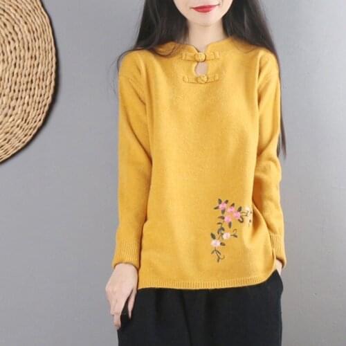 Chinese Style Clothing Women Clothes 2021 Cheongsam Top Chinese Traditional Shirt Blouse Cotton Hanfu Ladies Chinese Tops 12151
