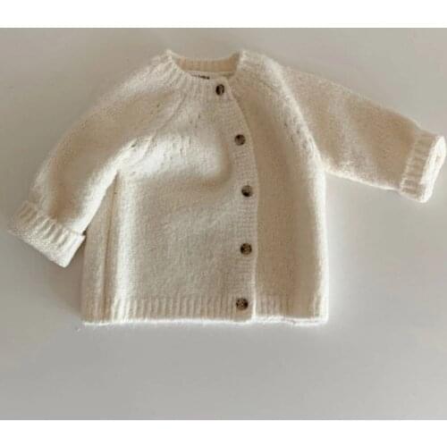 Autumn Winter Baby Kids Sweater Toddler Boys Girls Knitted Jacket Cardigans Newborn Knitwear Long-sleeve Cotton Baby Coat Tops