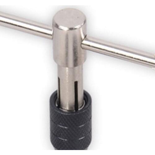 T-Handle Reversible Single Tap Wrench Chuck M3-M6 Screwdriver Tap Holder Hand Tool Adjustable Screw Tapping Threading Tool Hot