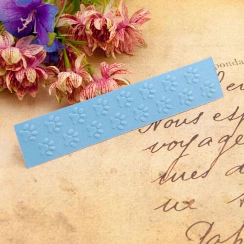 Footprint Plastic Embossing Folder Stencil Template DIY Scrapbook Album Card Making Decoration