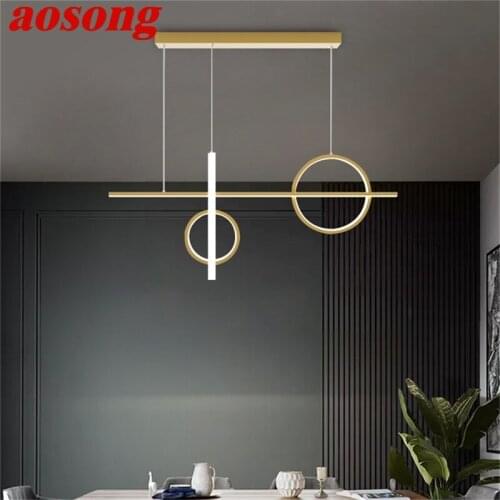 AOSONG Pendant Lights Modern Nordic Simple LED Lamp Creative Fixture For Home Decoration