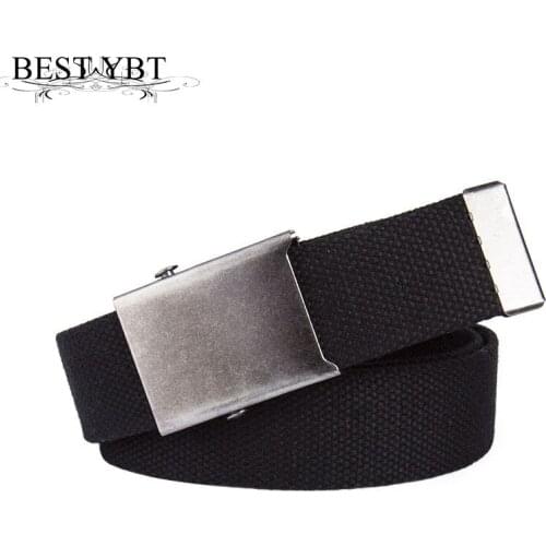 Best YBT Unisex belt Multifunction Alloy Automatic buckle Mens Canvas belt casual sport outdoor Men and Women cowboy belt