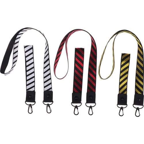 Mobile Phone Straps Fashion Neck Lanyard Anti-lost Stripe Wrist Lanyard Rope For Phone Camera Keys ID Card Holder Hang Rope
