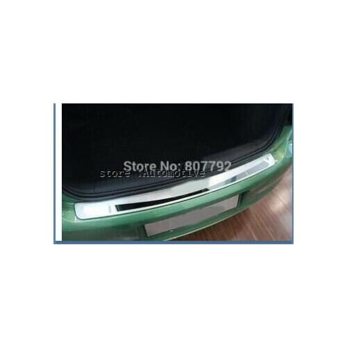With LOGOStainless steel Rear bumper Protector Sill trim cover for 2011 2012 2013 for Volkswagen for VW Polo 5doors hatchback