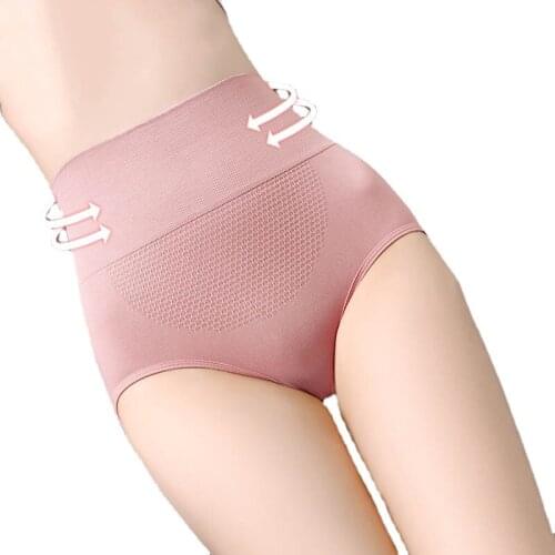 High Waist Sexy Padded Body Shaper Seamless Cotton Control Panties Slimming Lingerie Women Underwear Breathable Ladies Briefs