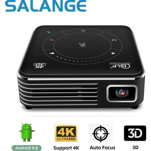 Salange P11 Mini Projector Dlp,for iPhone Android Mobile Phone Wireless Mirror 4000mAH Battery HD 1080P Portable Led Beamer