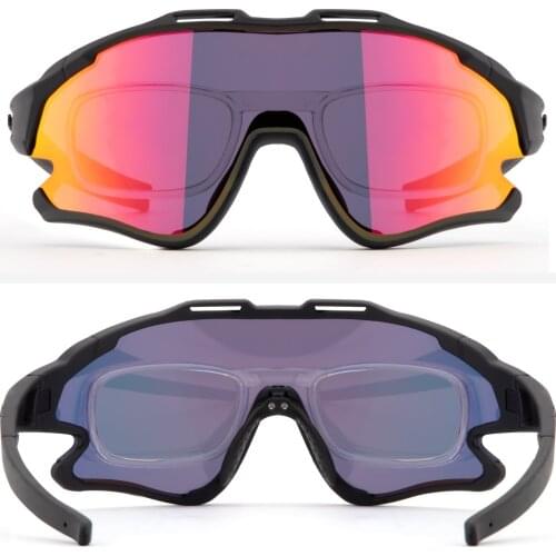 Cycling Glasses Sunglasses Bicycle Eyewear 1.56 1.61 1.67 1.74 Aspheric Optical Prescription Lens For Style KE9025 Myopia Frame