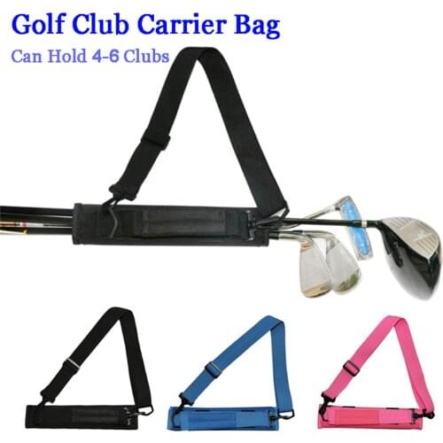 1pc Golf Club Carrier Bag Can Hold 4-6 Clubs Carry Driving Range Travel Bag Lightweight Mini Bag Munlti for Men Women children
