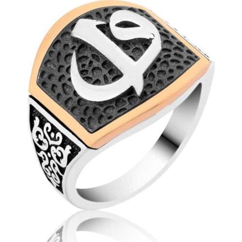 Tevuli 925 Sterling Silver Aleph Vav Male Ring