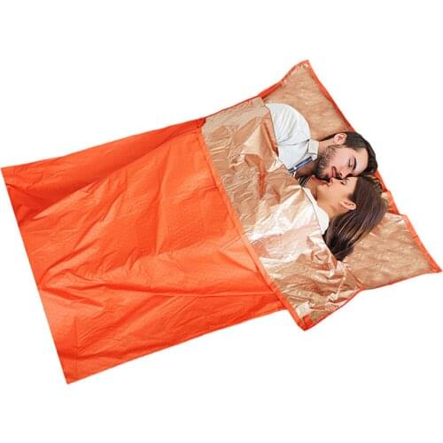 Ultra light Sleeping Bag Outdoor Camping Envelope Style Thermal Reflection WarmSleeping Bags Emergency Survival sleeping bag