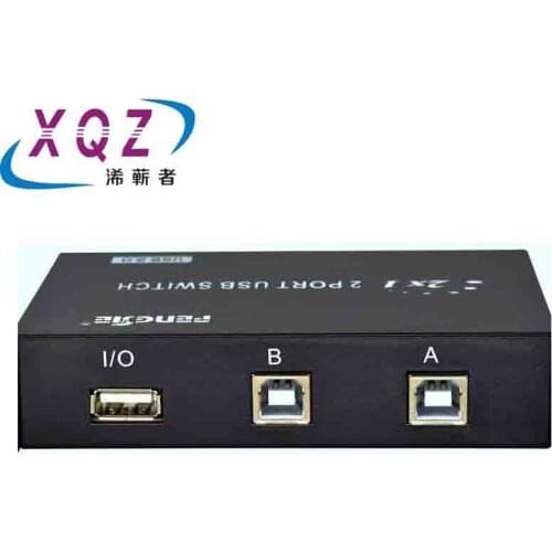 USB switch 2port 2 computers share one printer no need driver USB 2.0 Sharing Switch Switcher 2 Ports Adapter Box For PC Scanner