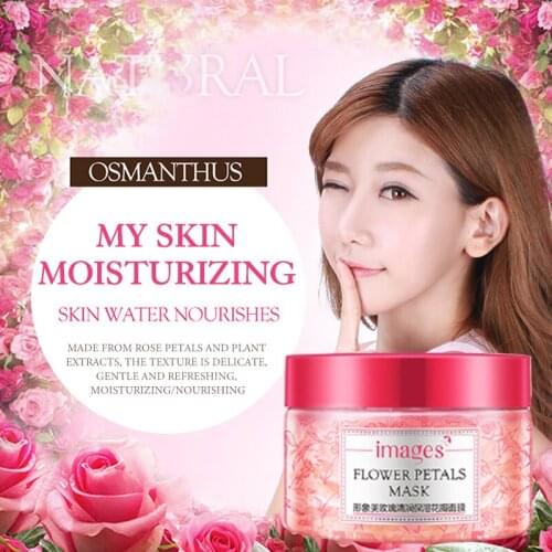 Flower Petals Sleeping Mask Cream No Wash Moisturizing Night Cream Anti Aging Anti Wrinkle Nutrition Face Cream Face Care TSLM1