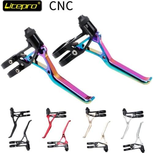 Litepro 1 Pair Bicycle Ultra-light Brakes V Shape Aluminum Road Folding Bike Brake