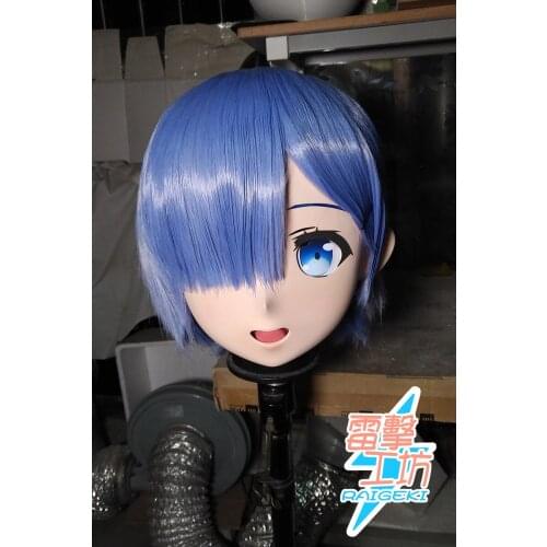 X-KM185)Quality Handmade Female/Girl Resin Japanese Cartoon Character Animego Cosplay Kigurumi Mask Crossdresser