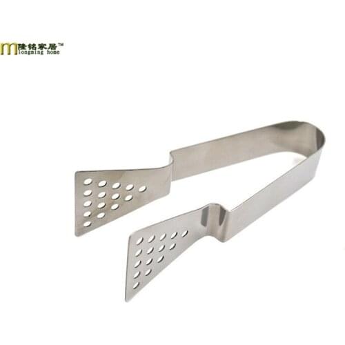 1PC Stainless Steel Roasting Clamp BBQ Tong Food Cooking Gadget Barbecue Tool Tea Bag Clip Kitchen Dining bar Accessories LB 081
