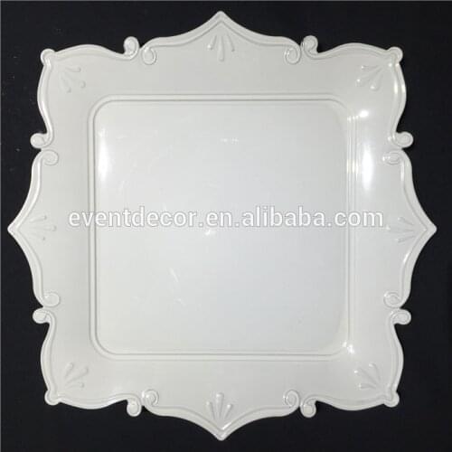 100pcs/bag New Product European Type Charger Plates Used in Wedding Decoration