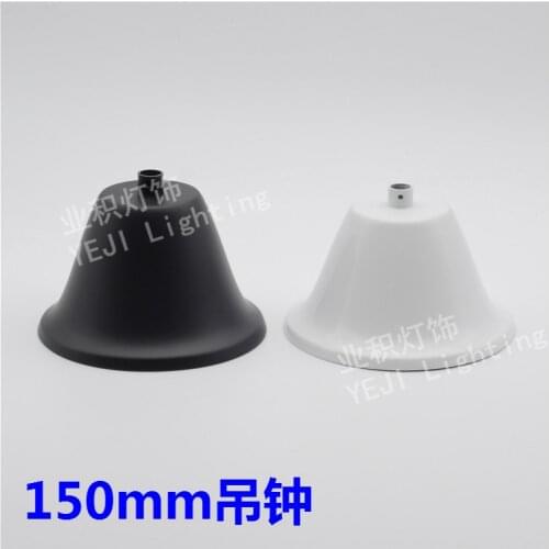 150mm large bell ceiling rose Black and White Suitable for Crystal Light candle chandelier pendant lamp Lighting Accessories