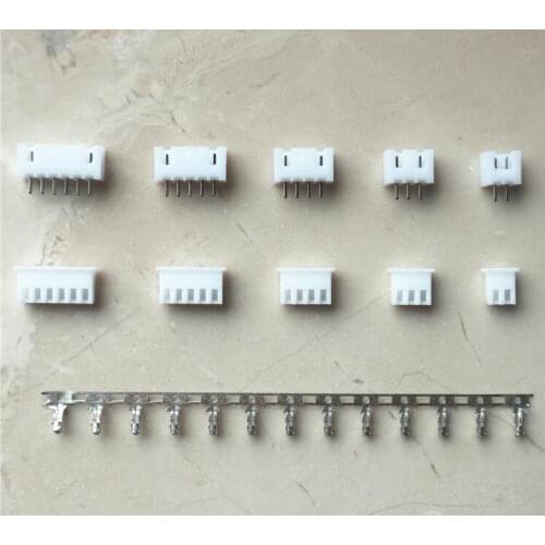 50sets XH 2.54mm 2P 3P 4P 5P 6P Male &Female Connector Pitch Terminal / Housing / Pin Header Connector JST