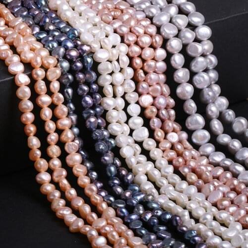 Charms Cultured Freshwater Pearl Beads Natural Pearls for Jewelry Making DIY Elegant Necklace Bracelet Accessories 36cm