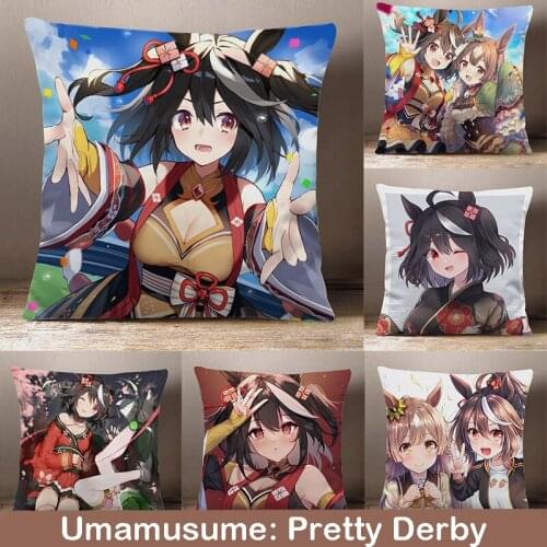 Anime Umamusume: Pretty Derby Kitasan Black Cartoon Dakimakura Peach Skin Pillow Backrest Bed Sofa Cushion Decor Xmas Gifts New