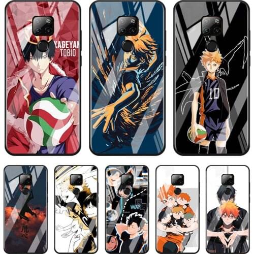 Tempered Glass Cover Anime Volleyball For Huawei Y6 Y7 Y9 Y5P Y6P Y8S Y8P Y9A P Smart Z 2019 2020 2021 Phone Case