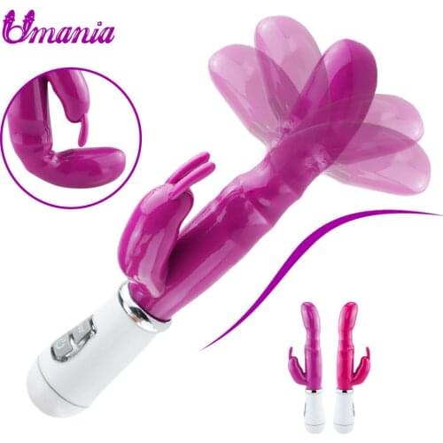 12 Speeds G Spot vibrator Rabbit clitoral stimulator Erotic Dildo vibrator Double motors Vagina massage Adult sex toys for women