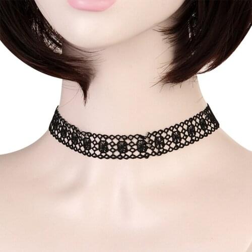 Lace Choker Necklace Creative Vintage Lolita Short Necklace Tattoo Choker Sexy Clavicle Necklace Jewellery Accessories
