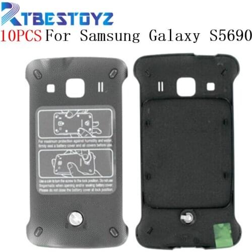 10PCS/Lot Battery Cover Parts Housing For Samsung Galaxy Xcover S5690 Rear Battery Door Back Cover With Logo