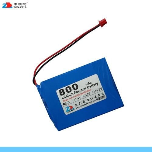 In 800mAh 523436 3.7V lithium ion battery 053540 Bluetooth mini stereo MP3 amplifier Rechargeable Li-ion Cell