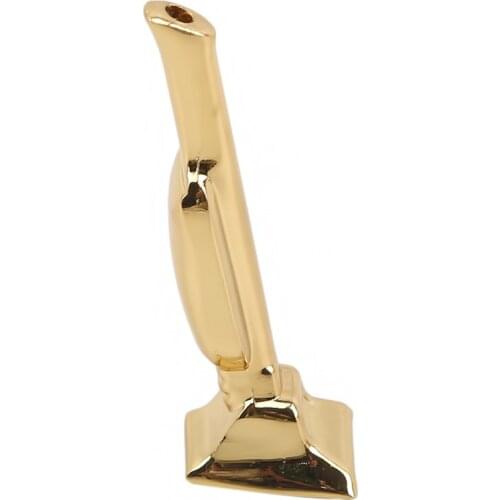 Stainless steel Mini Golden Man trophy pipe Snuff Snorter Sniff Metal Tube smoke Vacuum Sniffer Exquisite cigarette filter