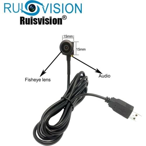 HD1080P Mini USB Camera Panoramic fisheye micro USB Camera Video Surveillance UVC 2.0MP Camera mini Windows Camera
