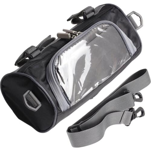 Motorcycle Front Handlebar Waterproof Mobile phone Touch Screen Storage Bag T3EF