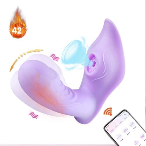 Heatable Wearable Sucking Vibrator Satisfayer Sex Toy for Women G Spot Sucker Clitoris Nipple Stimulator Virating Remote Control