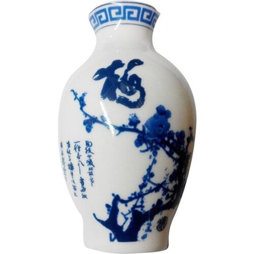 Natural Blue and White Porcelain Bottle Magnetic Fridge Magnet Home Decor Icebox Stick Chinese Ceramic Refrigerator Sticker