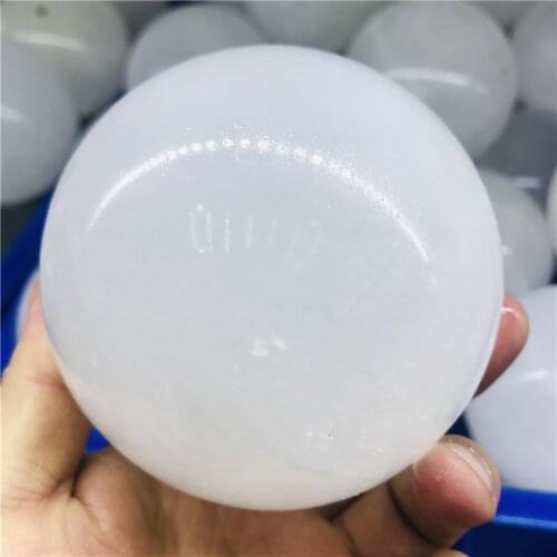 Natural calcite crystal sphere Iceland spar ball Quartz Crystal Rock Energy sphere Mineral Specimen