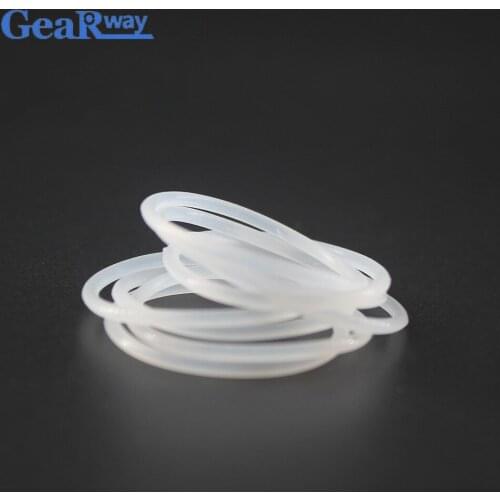 Silicone O Ring Seals 2.65mm CS Food Grade Transparent Silicon Rubber O Rings 41.2/42.3/43.7/45/67mm ID Silicone O Ring Gasket