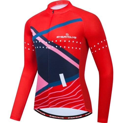 Spring and Autumn Mens City Outdoor Mountain Bike Training Sport Fast Dry Cycling Dress Long Sleeve