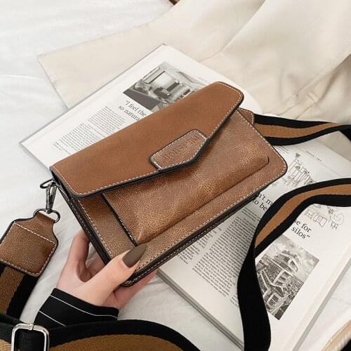 Vintage Nubuck Leather Crossbody Bag for Female Simple Luxury Messenger Bag Women Design Fashion Shoulder and Handbag