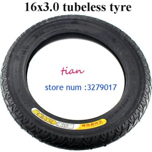 Free Shipping 16x3.0Thickening and stab-proof outer tire Electric Wheel Tire Explosion-proof Battery Car Vacuum /tubeless Tire