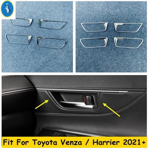Yimaautotrims Inner Car Door Pull Doorknob Handle Hand-clasping Bowl Stainless Steel Cover Trim For Toyota Venza / Harrier 2021