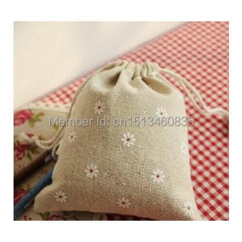 100pcs/lot CBRL jute/linen/flax drawstring bags&pouch for cosmetic/iphone 6,Various colors,size customized,wholesale