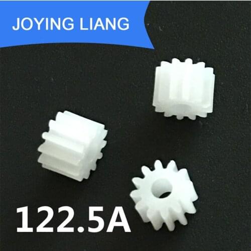 122.5A 0.5M Gears 2.5mm Tight Hole Diameter Modulus 0.5 12 Teeth Plastic Gear DIY Toy Accessories 5000PCS/LOT