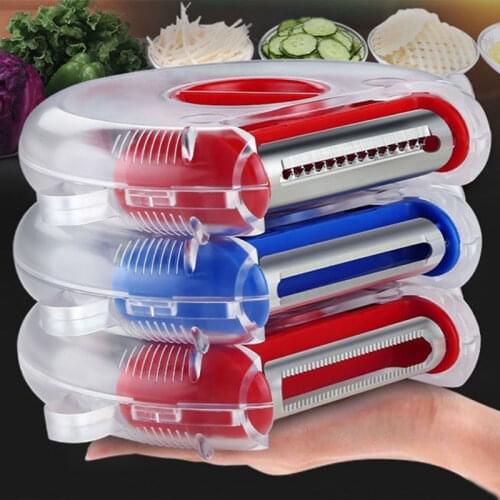 Kitchen Tools Fruit and Vegetable Peeler Vegetable Shredding Tool Stainless Steel Blade Easy To Clean Replace Function 3 In 1
