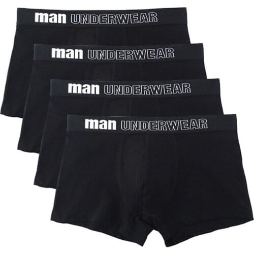 4pcs/lot New Boxers Men Shorts Mens Underwear Boxer Cotton Soft Hombres High Quality Brand Underpants