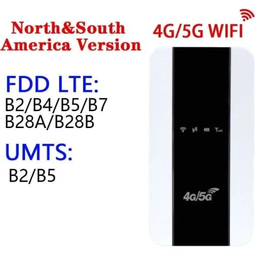 4G wireless router 4G LTE B2/B4/B5/B7/B28A/B28B 3000mAh mobile WiFi