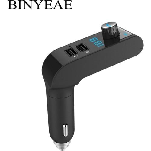 Bluetooth Handsfree car kit FM Transmitter Wireless Radio Adapter LED Digital Display 2.1A Dual USB Charging Port Music Player