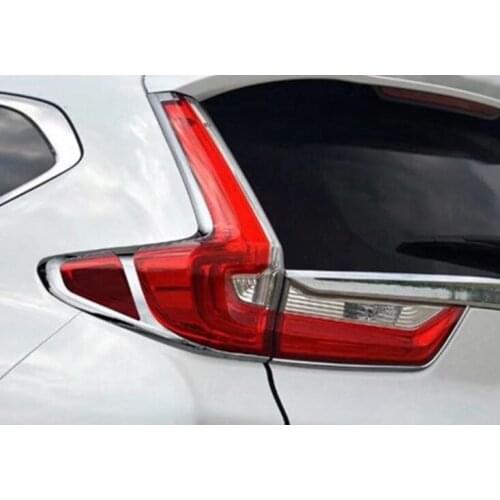 Car Styling Tail Light Cover FOR Honda CRV CR-V 2017 2018 ABS Chrome Rear Lamp Cover Strips