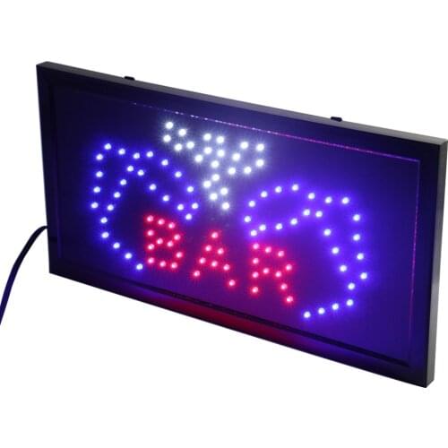 CHENXI Animated Motion Running 10X19 inch Bar Board LED Sign for Bar Beer Business Shop Open LED Neons Signs