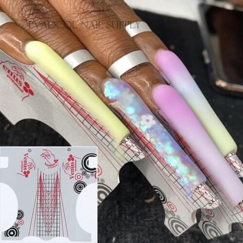 Sculpted Nails Professional Nail Art Tips Extension Forms Guide Stickers Self Adhesive Acrylic UV Gel Form Tool