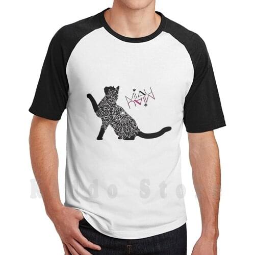 Cat Mandala-Cats Mandala Meow T Shirt Cotton Men Diy Print Cool Tee Cat Cats Mandala Meow Catlovers Cat Lover Funny Cats Paw Om